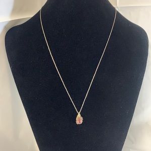 925 Sterling Silver Cross Pendant  10k and Chain 916